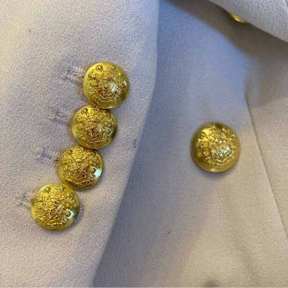 VERONICA BEARD Putty Stone Gray Black Double Breasted Blazer Jacket - Picture 10 of 11